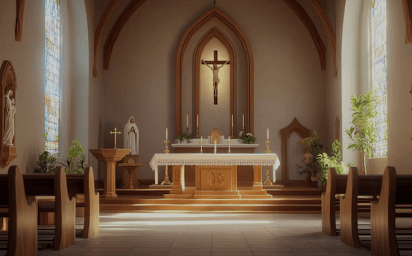 Interior of a chapel