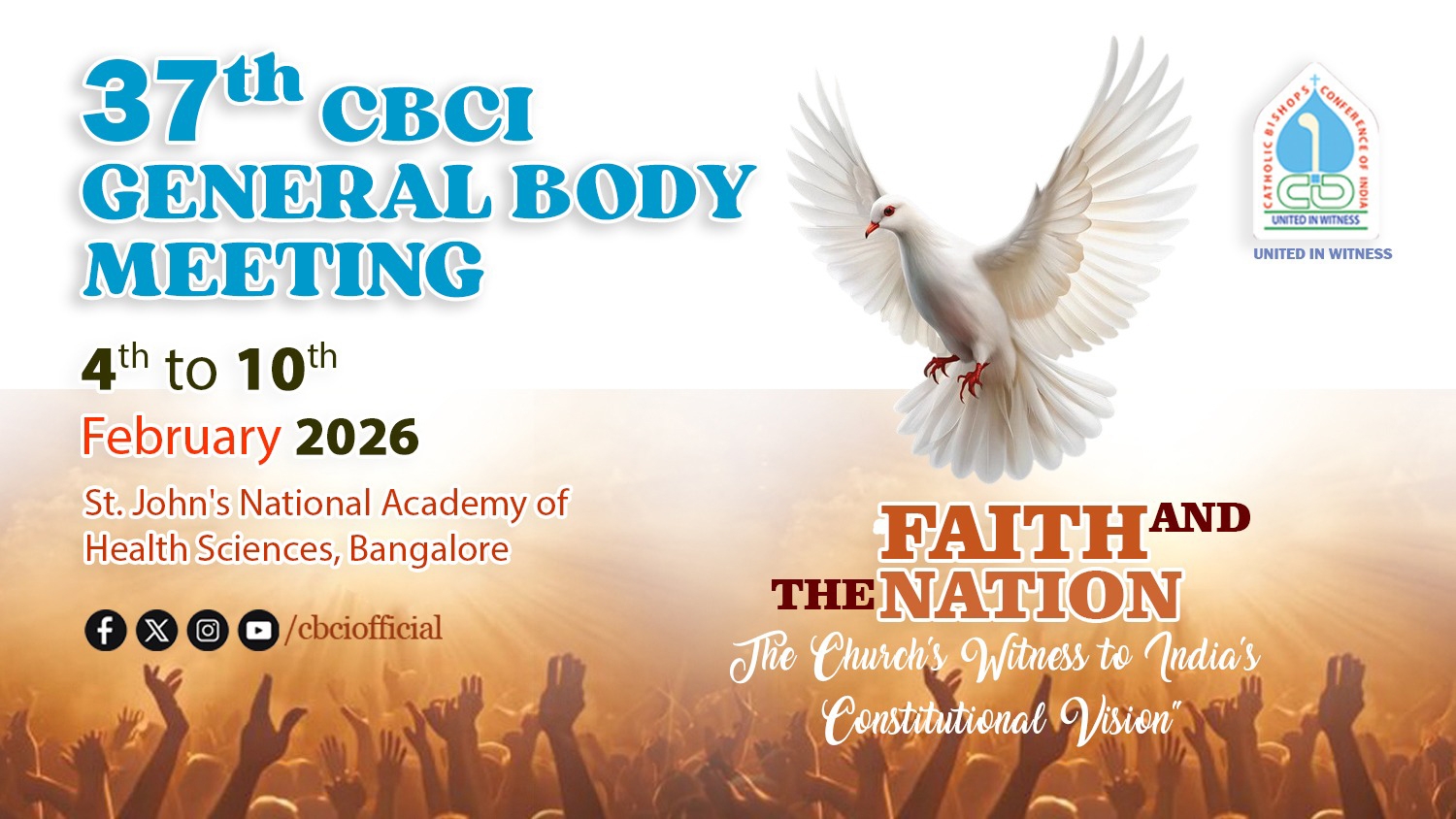 37th CBCI General Body Meeting to Deliberate on Faith, Constitution, and National Responsibility